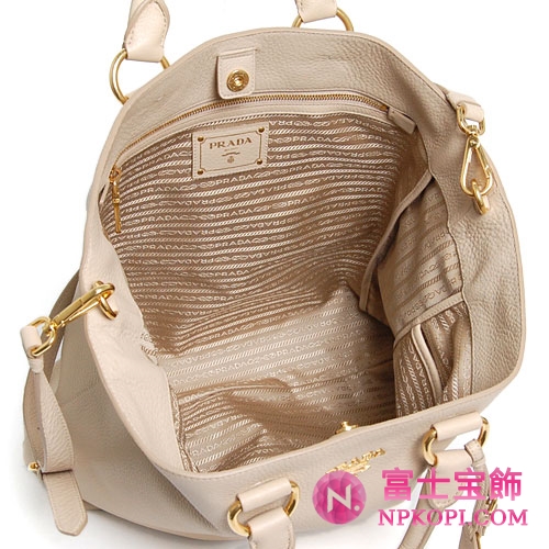 プラダ（PRADA）VITELLO DAINO　レディース2wayトートバッグ　サンドベージュ　BN1713-BBE-036 
